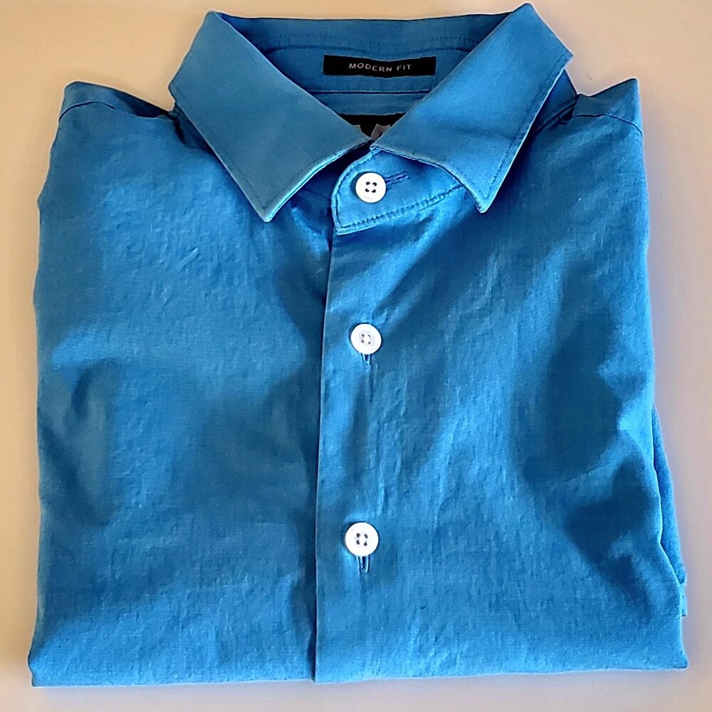Boys' Blue Dress Shirt